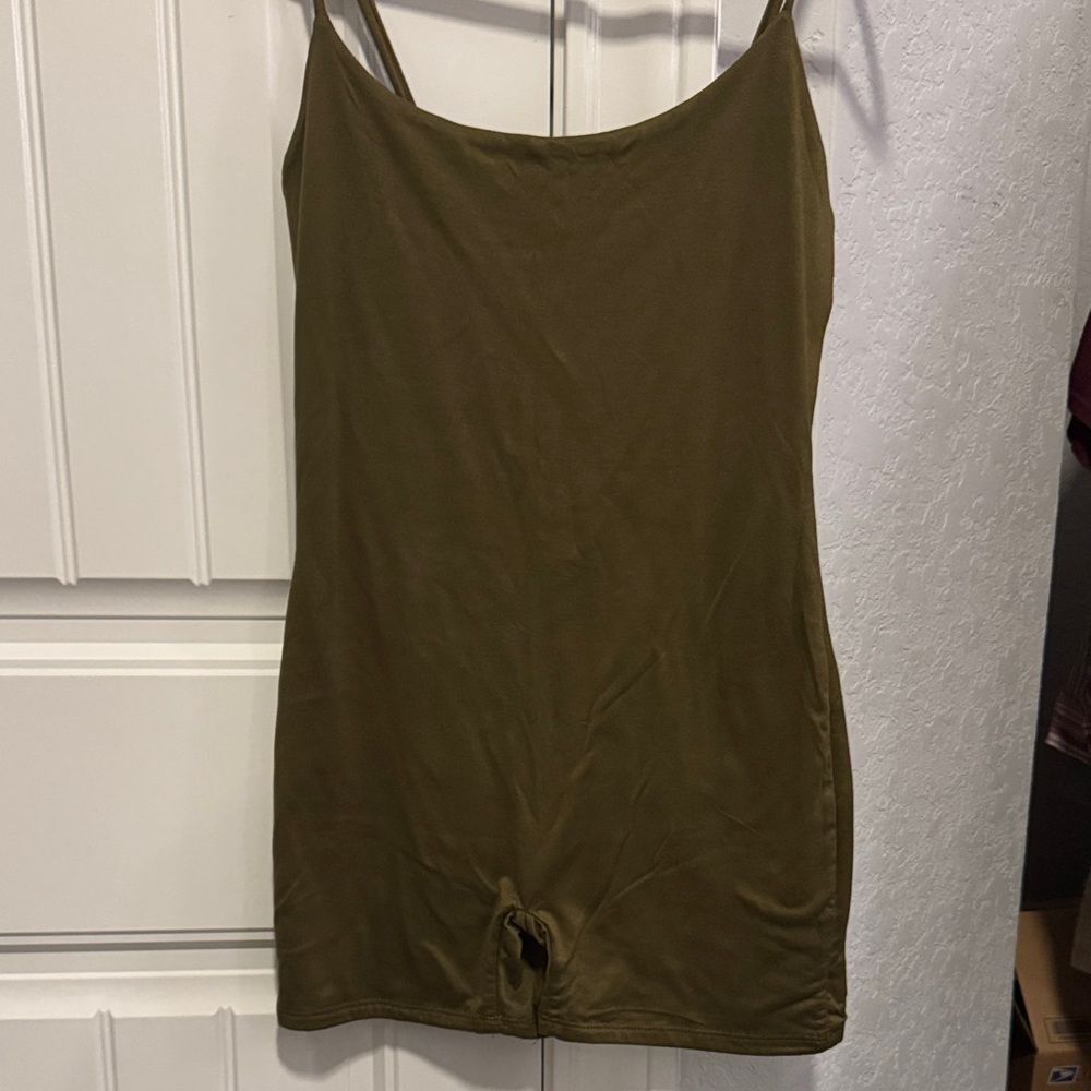 Heart Hips Olive Green Romper